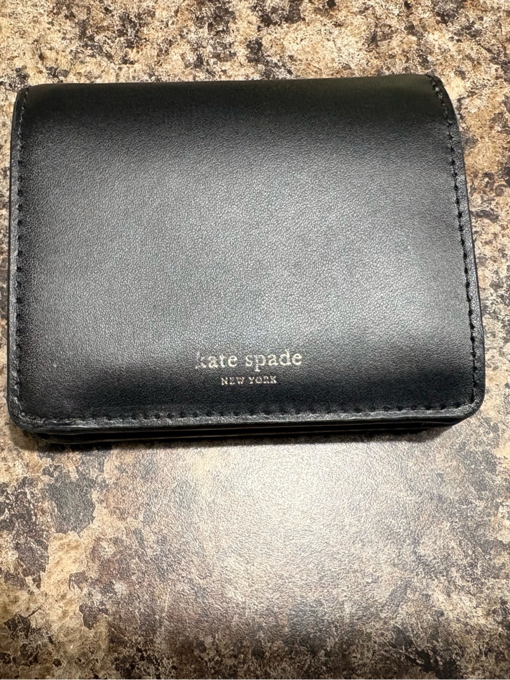 kate spade Black Leather Men's Card & Key Holder